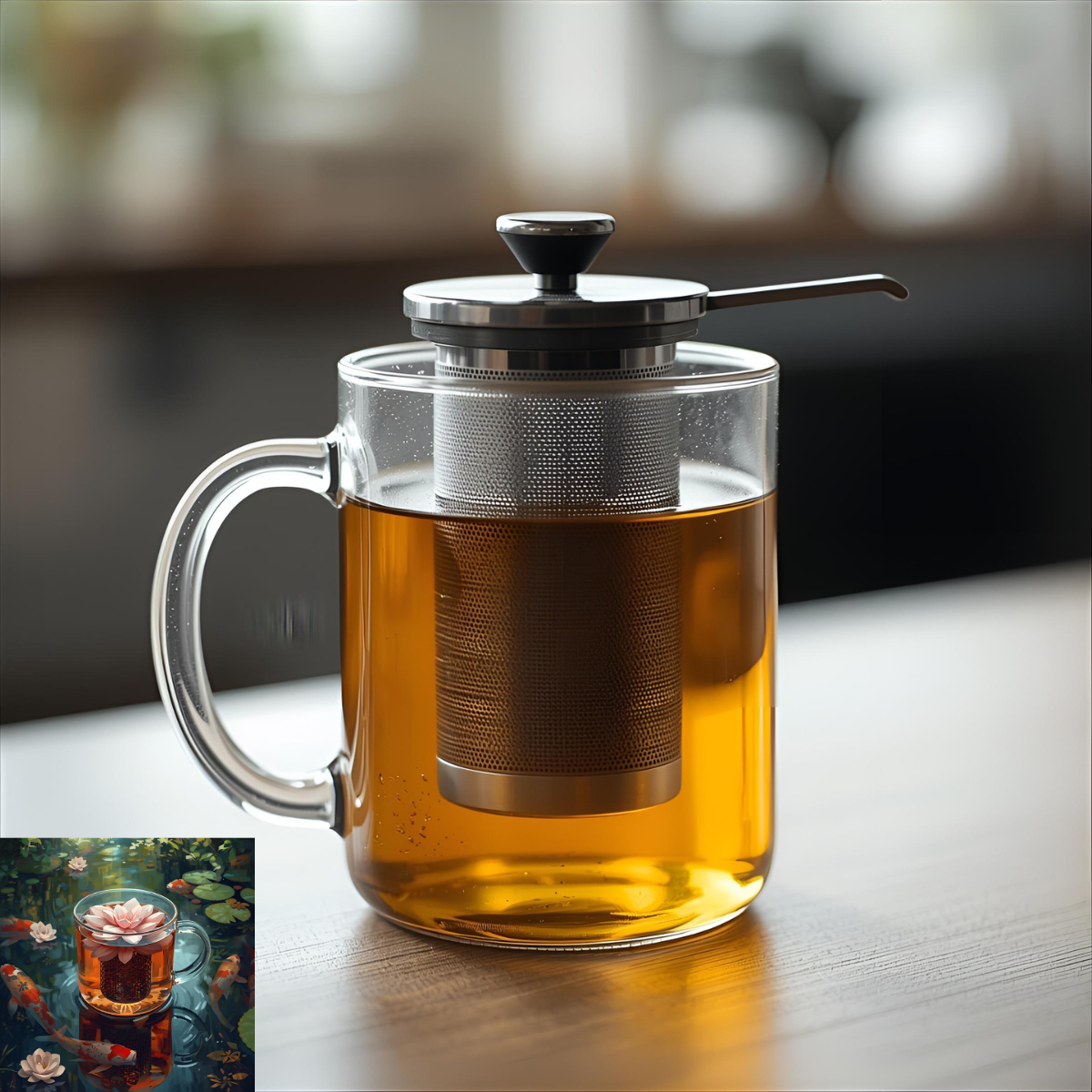 herbal tea infuser mug
