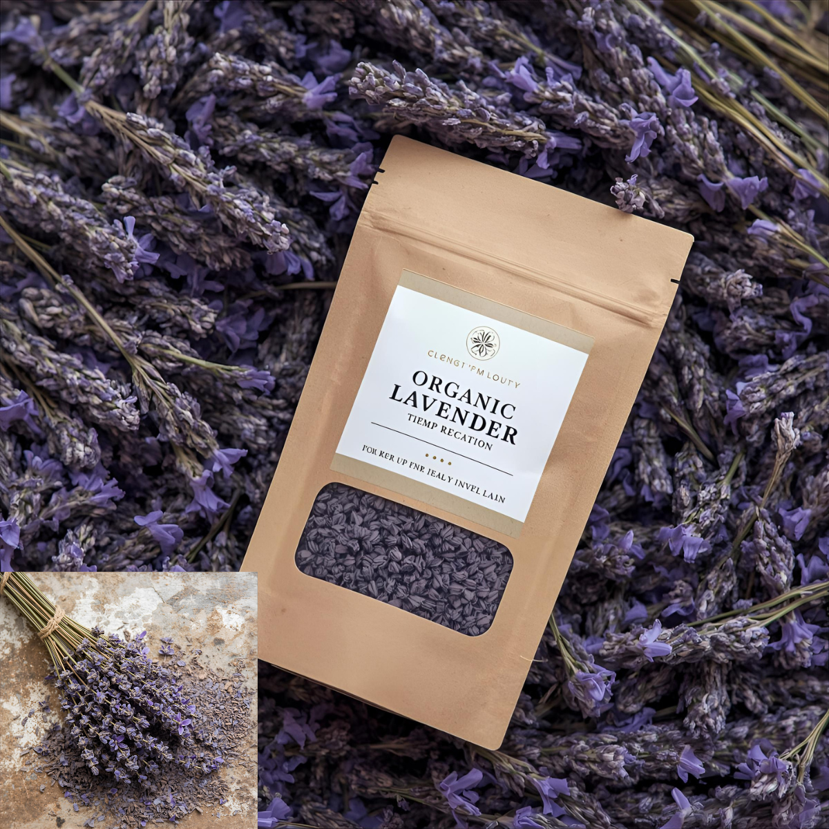 dried organic lavender