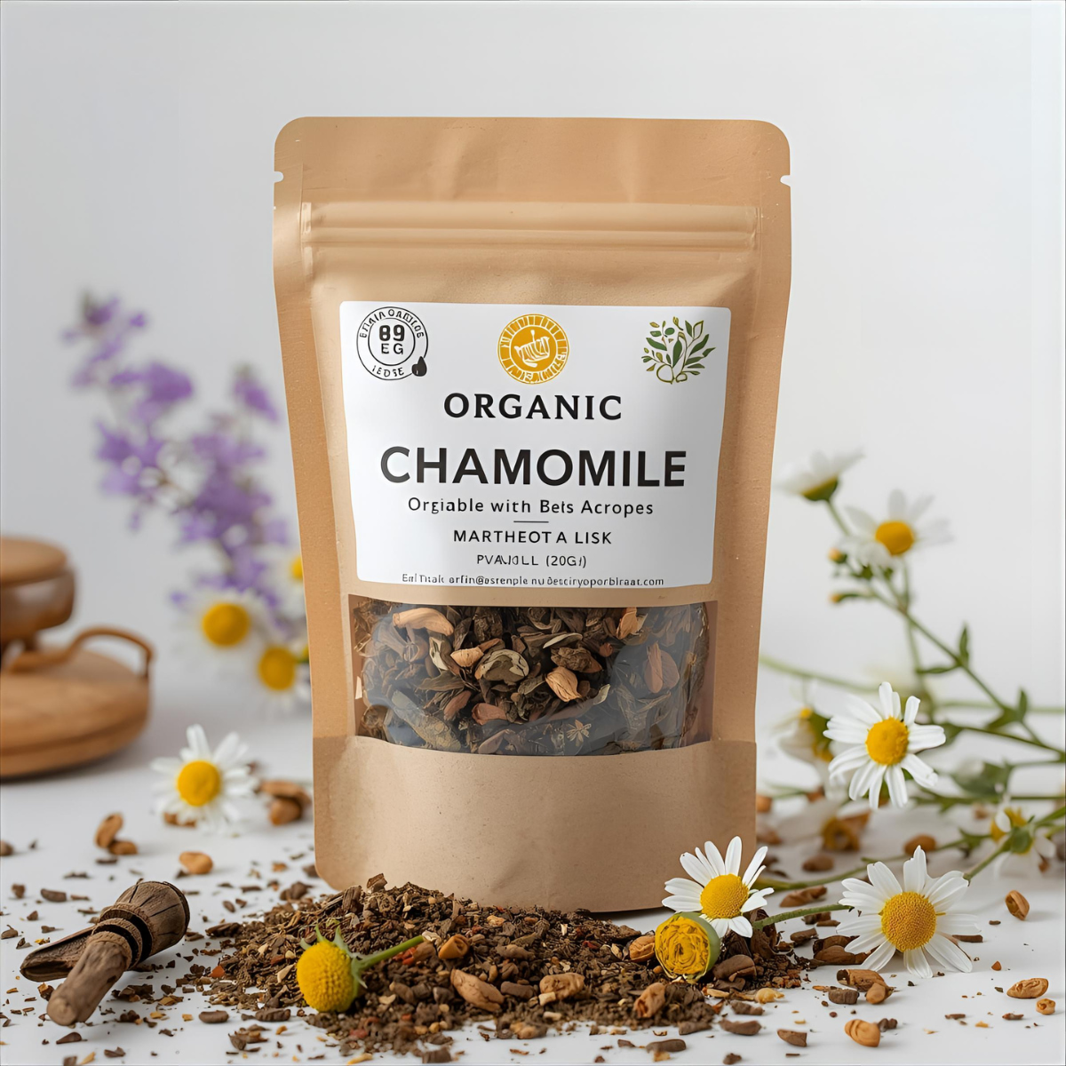 dried organic chamomile